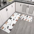 thumbnail image 2 of Cute Dogs Kitchen Rugs Sets Of 2,Anti Fatigue Kitchen Mat Rugs Non Slip Washable,Decorative Kitchen Floor Mats for Kitchen,Sink,Laundry,17"x30"+17"x47", 2 of 7