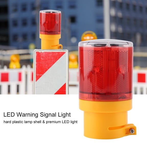 Emergency Flashing Signal Light, Long,Lasting Solar Power, IP65 Waterproof, 110 Flashes/Minute