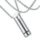 thumbnail image 3 of Colgante de cremación de acero inoxidable Salvador con Collar de cadena de enlace para mascotas, 3 of 10