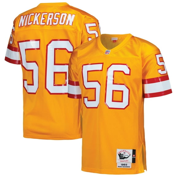 Men's Mitchell & Ness Hardy Nickerson Orange Tampa Bay Buccaneers 1993 Authentic Throwback Retired Player Jersey
