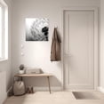thumbnail image 5 of ZHONGYUTONG Dandelion Canvas Wall Art Black White Flower Painting Floral Closeup Picture Print for Living Room Decor Framed (12.00" x 12.00"), 5 of 5