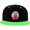 Green, variant on Strawberry Cherry Jam Hip Hop Hat Two Tone Flat Bill 6 Panel Cap Unisex