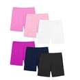 thumbnail image 2 of KAUOD Girls 6 Pack Shorts Dance Cartwheel Athletic Underwear Shorts Kids Summer Basic Solid Casual Mini Short Pants, 2 of 4