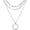 Silver, variant on Boho Layered Paperclip Choker Necklaces for Women Chunky 14K Gold Stackable Chain Link Necklaces Circle Pendant Necklaces Jewelry Gifts