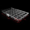 thumbnail image 3 of KYAIGUO Mini 24 Compartment Clear Plastic Desk Organizer with Lid and Handle Desk Accessories for Beaded Fishing Gear Earrings Diamond, 3 of 8
