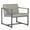 Off White, variant on HomeStock Rustic Refinement Mid-Century Modern Accent Chair with Pewter Grey Metal Frame and Bonded Leather Upholstery, Cozy Chair for Living Rooms-Color:Caramel