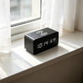 thumbnail image 5 of Tong LED Digital Clock Sound Control Function Date Temperature Display For Bedroom Home Brown, 5 of 5