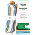thumbnail image 1 of Toallas de papel reutilizables ZeroWastely Value Pack 24, 100% algodón, 1 of 6