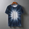 thumbnail image 4 of PNTUTB Women's Summer Fashion Tie Dye Gradient Casual Loose Comfortable Crew Neck Short Sleeve Pullover Tops, 4 of 6
