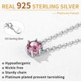 925 Sterling Silver 12 Months Sparkling Round Cut Created Birthstone