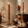 thumbnail image 6 of Naittoop Vintage Halloween Pumpkin‑Shaped Taper Candle,10" Fall Decor Pillar Taper Candle,Gothic Novelty Pumpkin Segment Candle for Thanksgiving, Harvest, Dinner Table, Mantel and Home Autumn Decor, 6 of 7