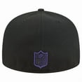 thumbnail image 4 of Men's New Era Black Baltimore Ravens Tri-Hit 59FIFTY Fitted Hat, 4 of 5