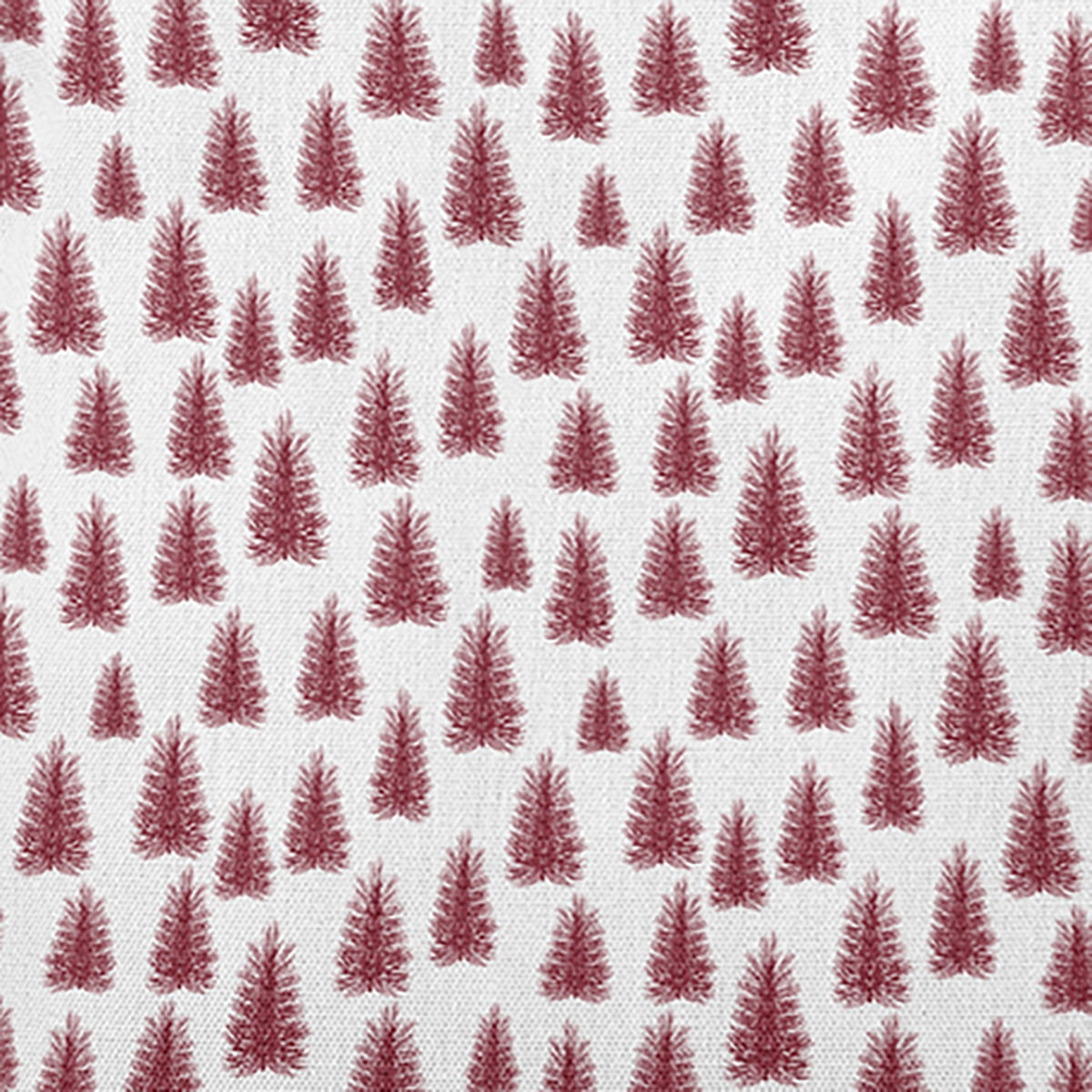20" x 14" Simply Daisy Christmas Trees Pattern Polyester Indoor/Outdoor Pillow, True Red Qty 1