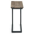 thumbnail image 4 of Skyler 18 inch Wide Solid Mango/Metal Industrial C Side Table in Birch/Black, Assembled, 4 of 12