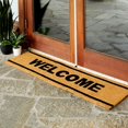 thumbnail image 2 of Natural Coco Large Welcome Mat for Entry Way, Long Coir Outdoor Rug, 17 x 60 In, 2 of 6