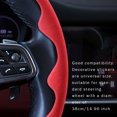 thumbnail image 4 of Riwesomey Embellecedor de marco para volante de coche, pegatina de decoración para camión y automóvil, Kit Interior antideslizante Universal, rojo de Automoción decorativa y accesorios Rojo, 4 of 6