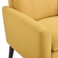 thumbnail image 3 of Aukfa Accent Chair,Tufted Upholstered Armchair for Living Room,Yellow, 3 of 7