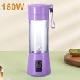 thumbnail image 4 of Licuadora Exprimidora Verduras Exprimidor Automático Frutas Y Carga USB 400ml para, 4 of 9