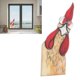 thumbnail image 1 of Decoración De Esquina De Ventana De Gallo, Divertida Decoración De Ventana De Gallo Hecha A Mano, Usable, Linda Para El Hogar, 1 of 7