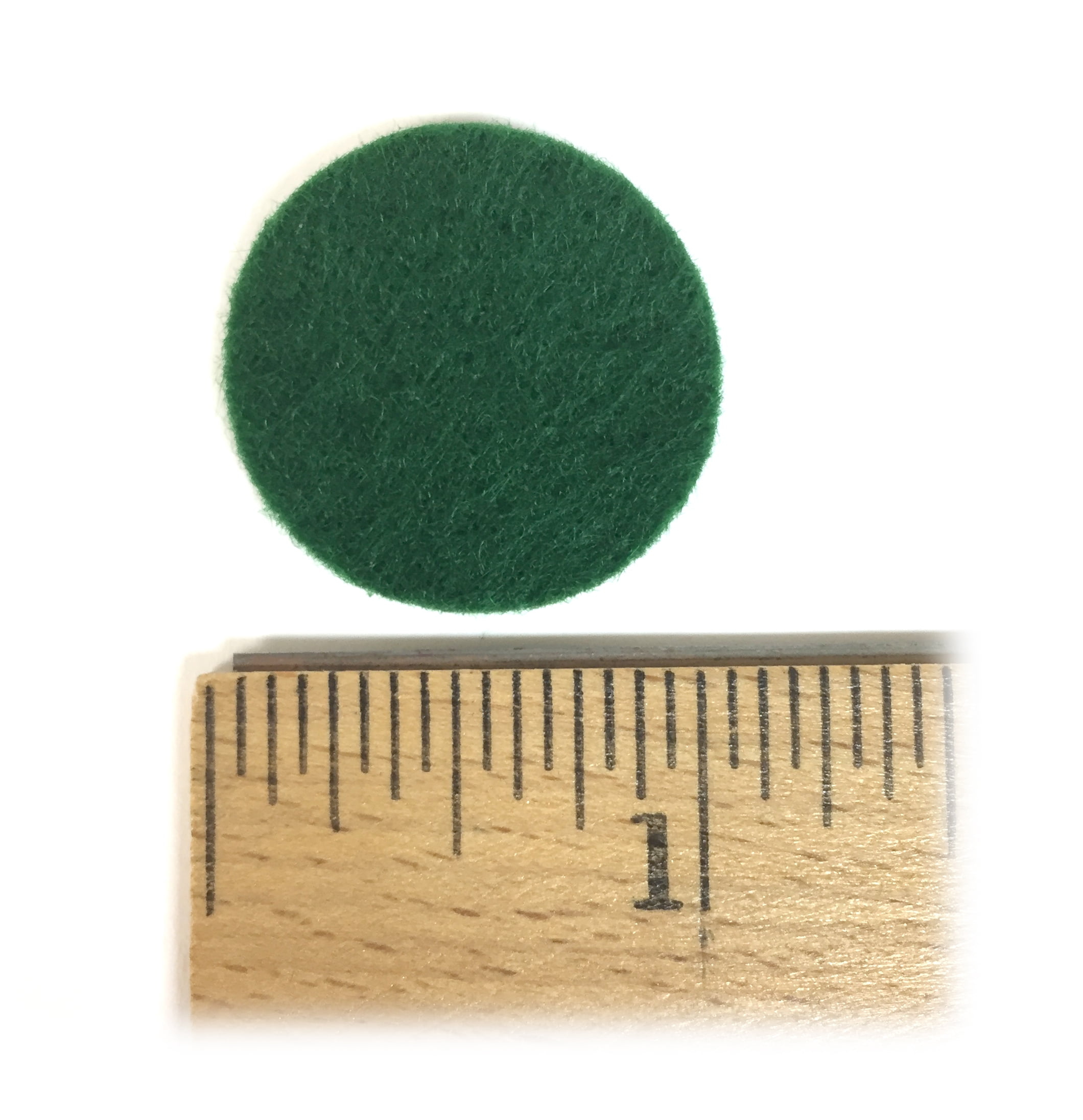 National Artcraft Dark Green 1" Round Felt Pads with Adhesive Backs - 1000/Roll (1 Roll)