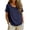Navy, variant on CQXIDFH Under $20 Linen Womens T-Shirts Crew Neck Blouses Short Sleeve Solid Tops Summer Business Dressy Summer Fashion Clothes Black T-Shirts, 3XL