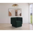 thumbnail image 3 of Meridian Furniture Vera Green Boucle Fabric Accent Chair, 3 of 12