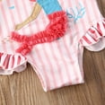 thumbnail image 4 of Kiapeise Toddler Kids Baby Girl Swimsuit One Piece Ruffle Backless Swimwear Bathing Suit Beach Bikini, 4 of 7