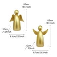 thumbnail image 3 of JoyMoreHome 2Pcs Christmas Gold Angel Decor, for Tabletop Centerpiece, Office, Livingroom, Holiday Party, 3 of 9