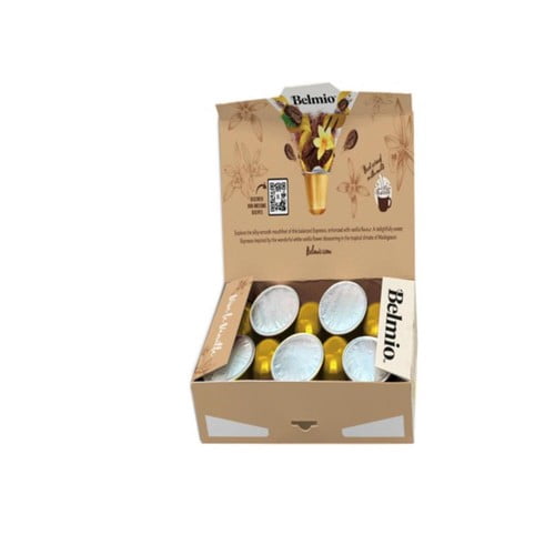 Belmio Viva La Vanilla Nespresso Original compatible Aluminium Coffee Pods, 10 pods per pack, British Import (Pack of 3)