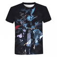 thumbnail image 2 of Camiseta de anime Solo Leveling para hombre, de manga corta, con estampado Harajuku, ropa de calle para hombre, tops de gran tamaño, traje de demonio para Halloween, 2 of 5