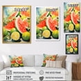 thumbnail image 4 of Designart "Vibrant Palette of Melons in Red I" Food & Beverage Canvas Wall Art - Traditional Red Melon Living Room Canvas Art, 4 of 6