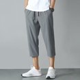 thumbnail image 1 of MYG Shorts d'Été Rafraîchissants pour Hommes Capris Amples Mode Tout-Aller Mode Urbaine, 1 of 5