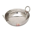 thumbnail image 2 of LEROYAL Stainless Steel Hammered cook Kadai Kadhai  2 Liter Capacity & 8.3 cm Diameter Cooking Wok for Kitchen Cookware Home, 2 of 9