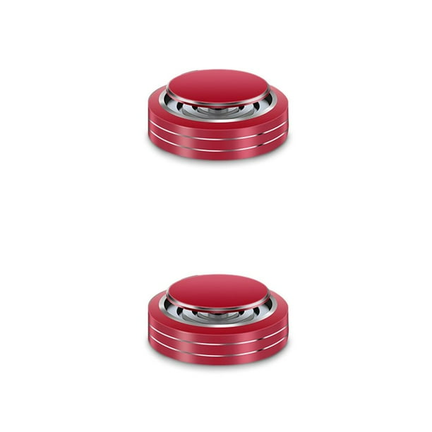 Speravity Ambientador portátil Eliminador de olores Aleación de aluminio Rotación Aroma Difusor Fragancia Desodorante Automóvil Suministros rojo 2piezas Speravity CBP195680
