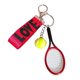thumbnail image 1 of Llavero con forma de raqueta de tenis, regalo para Año Nuevo, San Valentín, bolso, mujeres y hombres. Rojo, 1 of 9