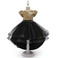 thumbnail image 2 of Coerni Kids Children Toddler Baby Girls Spring Summer Tulle Sequins Glitter Dress For Performance for Girls 5 Years Old, 2 of 5
