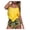 Yellow, variant on VerPetridure Tankini Bathing Suits for Women Floral Print Women's Fashion Bikini Set Swimsuit Two Piece Filled Swimwear Has A Chest Pad No Steel Support Beachwear