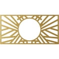 thumbnail image 4 of 16"W x 8"H x 5 7/8"ID x 1/2"P Hoover Architectural Grade PVC Pierced Ceiling Medallion, Gold, 4 of 10