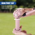 thumbnail image 4 of Mini Portable Fan, Handheld Fan Strong Winds 3 Speeds 130° Rotation, Desktop Fan with Base USB Rechargeable Small Fan, Pink, 4 of 5