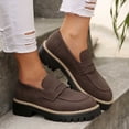 thumbnail image 2 of Xiaoxatg Women's Casual Shoes Thick Sole On Footwear for Daily Use for Spring and Summer Seasons Comfortable and Stylish for Every Occasion 9.5 Coffee, 2 of 9