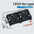 thumbnail image 2 of USB 5V Cooling Fan Strong Wind Power Fast Cooling 120mm Cooling Fan for Router PC Cooler TV Box with Mesh Cover 1 Fan, 2 of 8