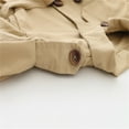 thumbnail image 5 of Atogsazn Baby Girl Trench Coat Kids Loose Ruffle Long Sleeve Jacket Fall Winter Windbreaker Clothes Outerwear A-Khaki 2-3 Years, 5 of 5