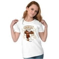 thumbnail image 3 of Country Strong Western Rodeo Cowgirl Womens Slim Fit Graphic Tee Brisco Brands L, 3 of 5