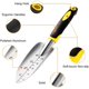 thumbnail image 3 of Paleta de jardín, pala de mano, 2 piezas de aluminio fundido resistente con mango de goma suave, herramientas de jardín, paleta de mano pequeña para mujeres, hombres y niños, jardinería, 3 of 7