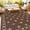 8*10ft-Peony brown/coffee, variant on Waterproof Outdoor Rug 9*12ft, Modern Reversible Plastic Straw Patio Camping Rugs, Outdoor Indoor RV Mat Carpet for Patio, Outside Entry, Backyard, Deck, Bench, Picnic, Camper, Gray-white