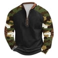 thumbnail image 2 of Blusas y camisas de manga larga con cuello redondo para hombre, sudadera con capucha de cuello redondo con cremallera y estampado, sudadera de manga larga, blusa de poliéster para hombre, 2 of 4