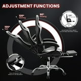 JONPONY Big and Tall Gaming Chair, Ergonomic Design, Gamer Chair PU ...