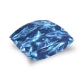 thumbnail image 5 of Fishes in Neon Blue Graffiti Throw Pillow Covers Pillowcases 18 x 18 Inch Home Decor 2 Packs for Bedroom Sofa, 5 of 6