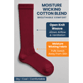 thumbnail image 5 of Special Essentials Diabetic Socks for Men & Women – Non-Binding Over The Calf Extra Wide Top Cotton Neuropathy Socks (Burgundy - 2 Pairs, Medium), 5 of 7