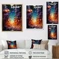 thumbnail image 4 of Designart "Surreal Multicolor Drips" Abstract Landscape Floater Framed Canvas Prints, 4 of 5